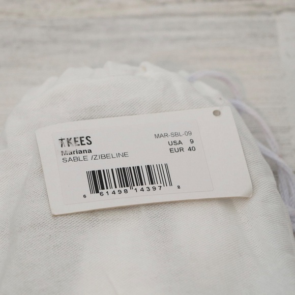 TKEES Women's Mariana Thong Sandals, Black, 9 NEW - Picture 5 of 6